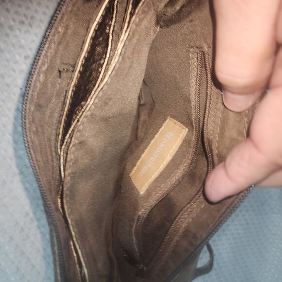 NATURALIZER EUC CROSSBODY ORGANIZER WALLET CROSSBODY BAG. GOLD - Picture 5 of 8